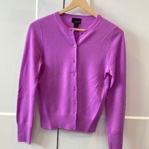 100% cashmere J Crew cardigan.